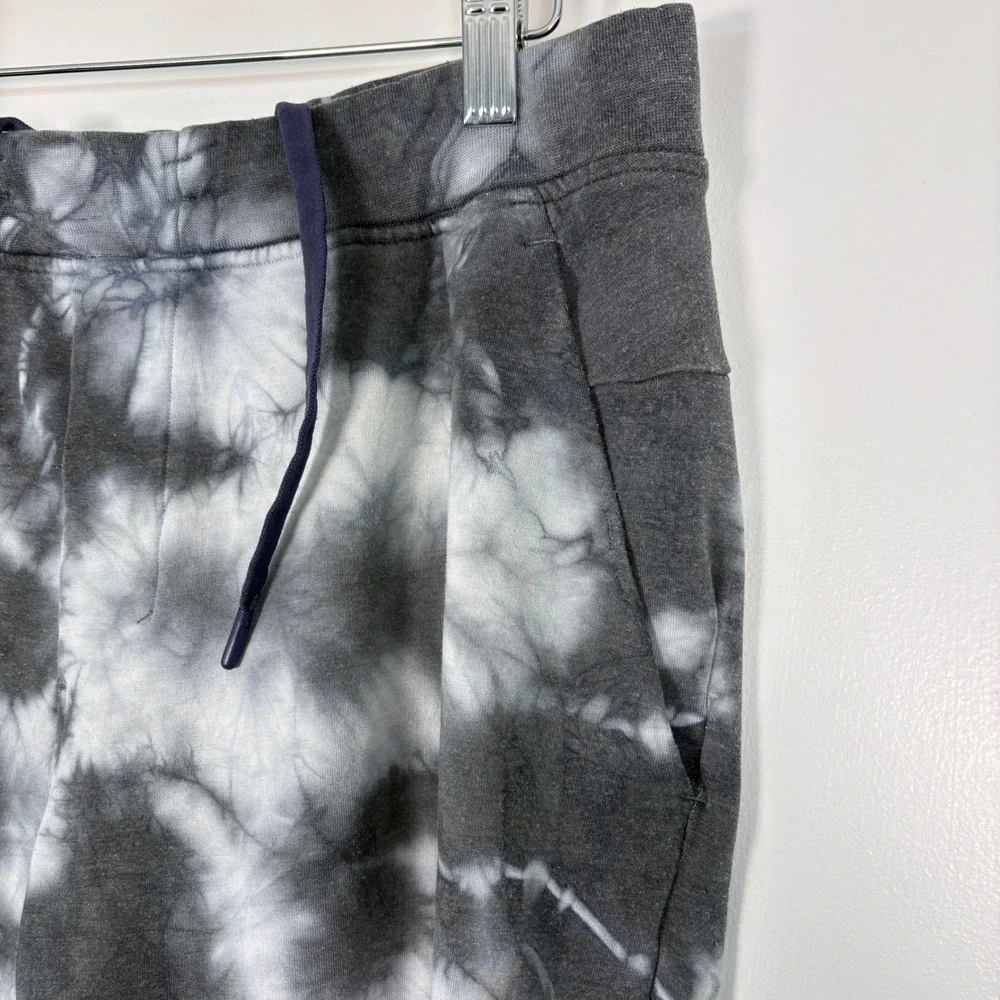 Lululemon Mens City Sweat Jogger Size L Black White Tie Dye French Terry Pants‎